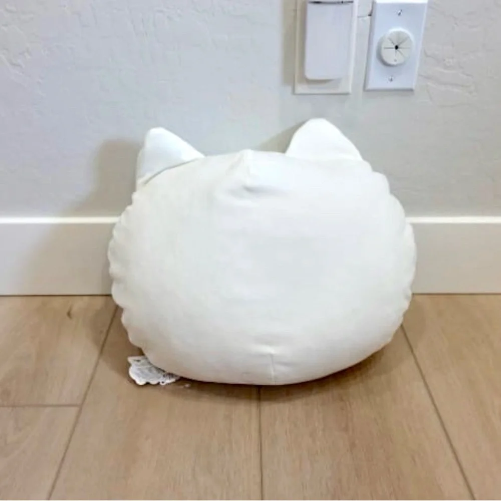 White Cat Plush Pillow